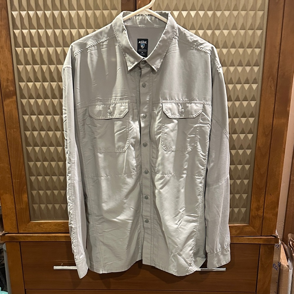 Kuhl Men's Airspeed Button Down Shirt - Light Gray